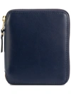 Comme Des Garçons Homme Deux Zipped Cardholder Wallet In Blue