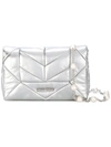 MIU MIU MIU MIU GEOMETRIC PANELLED SHOULDER BAG - METALLIC,5BD0612BMK12494224