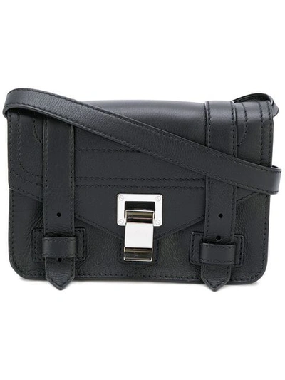 Proenza Schouler Ps1 Mini Crossbody Leather Bag In Black