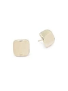 SAKS FIFTH AVENUE 14K YELLOW GOLD SQUARE STUD EARRINGS,0400095281171