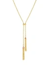 SAKS FIFTH AVENUE 14K Yellow & Rose Gold Y Necklace,0400095976598