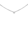 KC DESIGNS Single Diamond and 14K White Gold Pendant Necklace,0400096312855