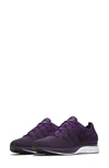 Nike Flyknit Sneakers In Night Purple/ Black/ White