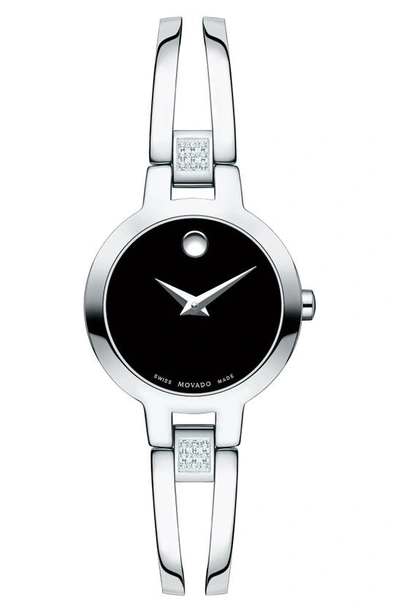 MOVADO AMOROSA DIAMOND BANGLE WATCH, 24MM,0607154