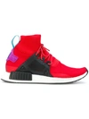 Adidas Originals Men's Nmd Xr1 Winter Knit High Top Sneakers In Red