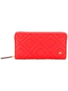 TORY BURCH TORY BURCH FLEMING ZIP CONTINENTAL WALLET - RED,4195512512457