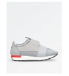 BALENCIAGA Race Runners leather and mesh trainers