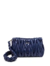 MIU MIU Smocked Leather Shoulder Bag