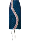 MARNI STRIPED PANEL PENCIL SKIRT,GOMAZ61NQ2TCV5712467122