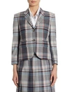 THOM BROWNE Wool Madras Check Blazer