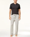 LACOSTE MEN'S HENLEY TOP & WOVEN PANTS PAJAMA GIFT SET