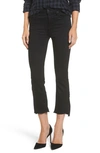 Mother The Insider Crop Distressed High-rise Flared Jeans In Not Guilty