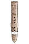 MICHELE 18MM LEATHER WATCH STRAP,MS18AA030274