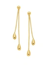SAKS FIFTH AVENUE 14K Yellow Gold Polished Bead Dangle Earrings,0400096343561