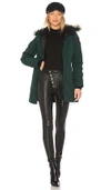Canada Goose 'chelsea' Slim Fit Down Parka With Genuine Coyote Fur Trim In Dark Green