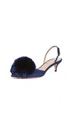 AQUAZZURA POWDER PUFF 45 SLING PUMPS