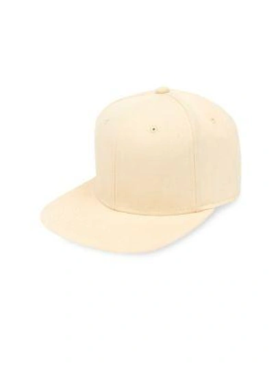 Gents Captain Cotton Baseball Cap In Off White