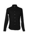 Grey Daniele Alessandrini Solid Color Shirt In Black