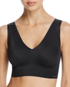 Calvin Klein Invisibles Comfort V-neck Comfort Bralette In Black