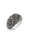 JOHN HARDY CLASSIC CHAIN DOME RING,RBS951394BLSBNX8