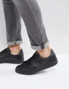 FRED PERRY B721 LEATHER SNEAKERS - BLACK,B7211U 102