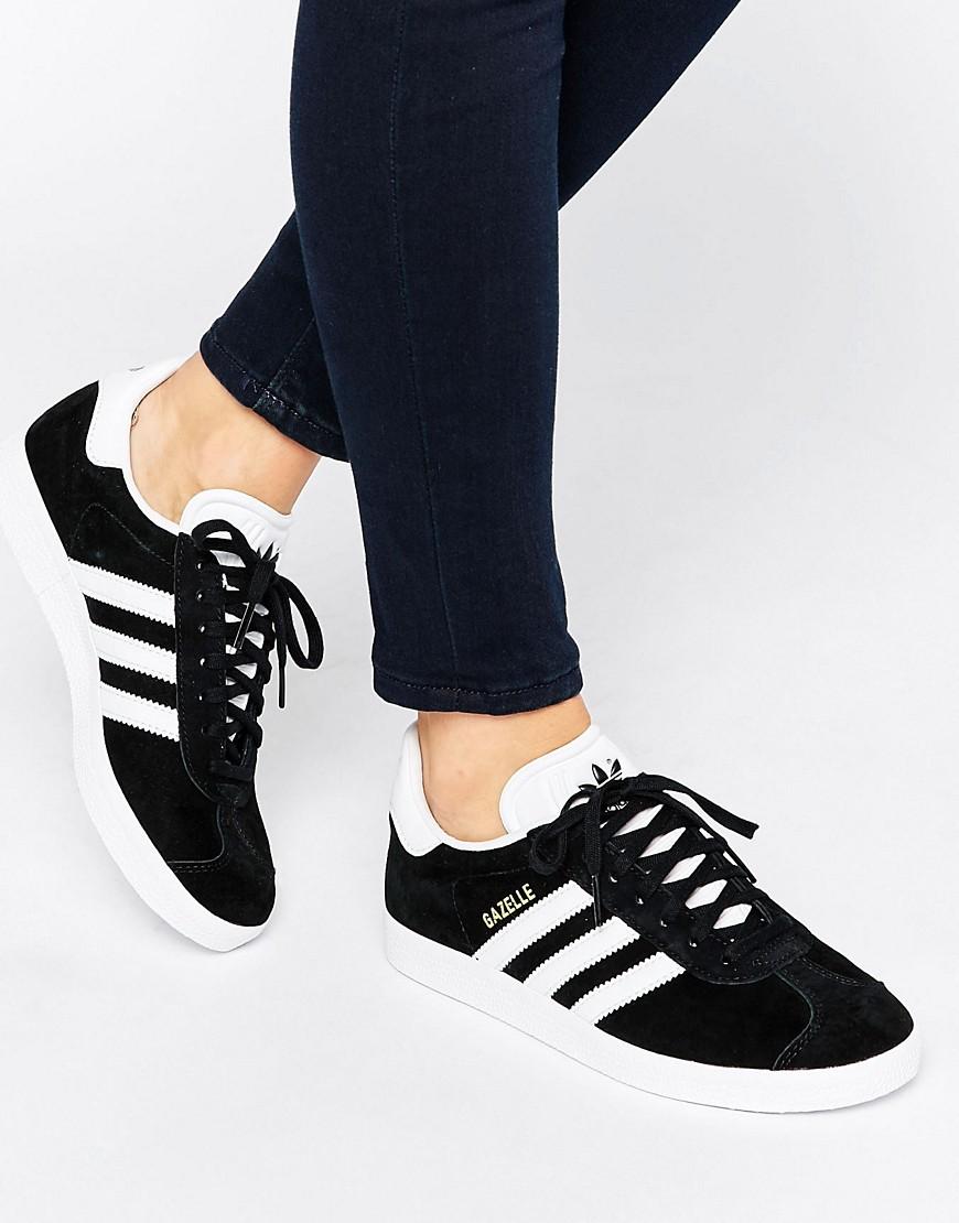 gazelle all black suede