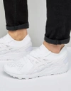 ASICS GEL-KAYANO KNITTED trainers IN WHITE H705N 0101 - WHITE,H705N 0101