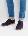 TED BAKER FANNGO SUEDE BROGUE SHOES - NAVY,916536