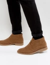 NEW LOOK FAUX SUEDE DESERT BOOTS IN TAN - STONE,5301677/16