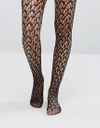 WOLFORD NET TIGHTS - BLACK,192 01