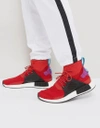 Adidas Originals Men's Nmd Xr1 Winter Knit High Top Sneakers In Red