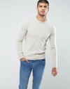 HUGO BOSS ORANGE BY HUGO BOSS AMIDRO KNITTED jumper IN CREAM - CREAM,50373928