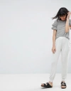 Nytt Core Jersey Pleat Joggers - Gray In Gray