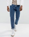 Wrangler Boyton Regular Tapered Light Stone Jean - Blue In Blue