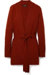 THEORY MALINKA BELTED CASHMERE CARDIGAN