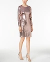 CALVIN KLEIN SEQUINED SHEATH DRESS, CREATED FOR MACY'S