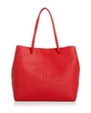 Marc Jacobs East-west Saffiano Leather Tote Bag In Red Pepper