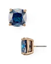 Kate Spade New York Small Square Stud Earrings In Navy