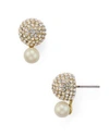 KATE SPADE KATE SPADE NEW YORK PAVE DOUBLE BAUBLE EARRINGS,WBRUF049