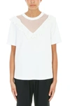 CHLOÉ LACE TRIMMED T-SHIRT,17AJH08 17A080