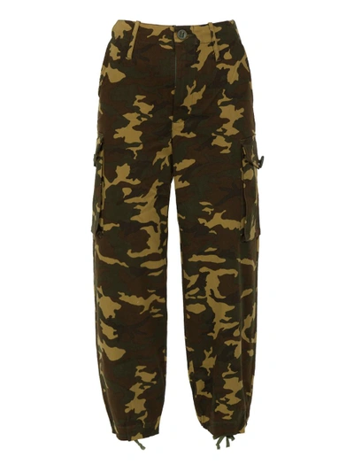 Proenza Schouler Pswl Camouflage Pant In Black