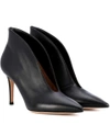 GIANVITO ROSSI VANIA 85 LEATHER ANKLE BOOTS,P00295680