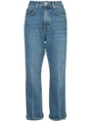 PROENZA SCHOULER PSWL CROPPED FLARE JEANS,WL181997DC01212269247