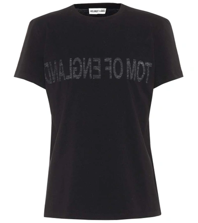 Helmut Lang Tom Of England 2004 Cotton T-shirt In Nero