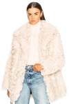 A.L.C A.L.C. STONE FUR COAT IN NEUTRALS,1JAKT00083