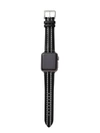 KATE SPADE black scallop leather 38/40mm apple watch® strap,796483348509