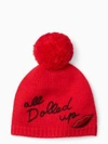 KATE SPADE ALL DOLLED UP BEANIE