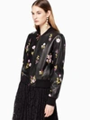 KATE SPADE IN BLOOM LEATHER BOMBER JACKET,716454215258