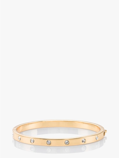 KATE SPADE SET IN STONE HINGED BANGLE,ONE SIZE