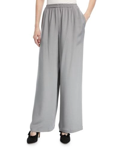 Eskandar Slim Wool-blend Trousers In Dark Gray